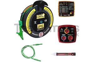LEADERMAN 50m R2 Earth Wander Lead & Electric Mains Socket Testing Kit SMJ-50MTL-MAINSKIT
