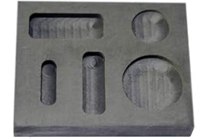 LLF Graphitguss-Barrenform, Metall, Raffinierung, Schrottbar-Münze, Kombination, 1/4 1/2, 28 g