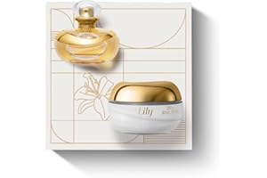O Boticário Lily Coffret Geschenkset | Parfüm Eau de Parfum (75 ml) und Feuchtigkeitscreme für den Körper (250 g)