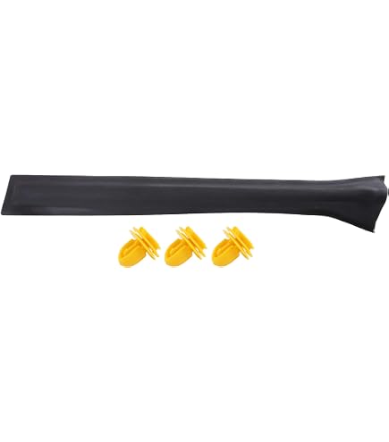 Bande D'Étanchéité Pilier B Pour Opel Astra H (2004-2010) - Noir - ABS - Numéros OEM 13123710 13123711 - Lot De 2