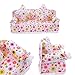 Produktbild Simplefirst Mini Blume Sofa Couch + 2 Kissen für Puppe Haus Möbel Accessories Kids Toy Gift