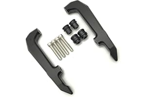 JANICE Grom Rear Grab Bars Handle Compatible with MSX125 Grom125 2021-2025 Aluminium MSX 125 Passenger Seat Handlebar Armrest Motorbike(Black)