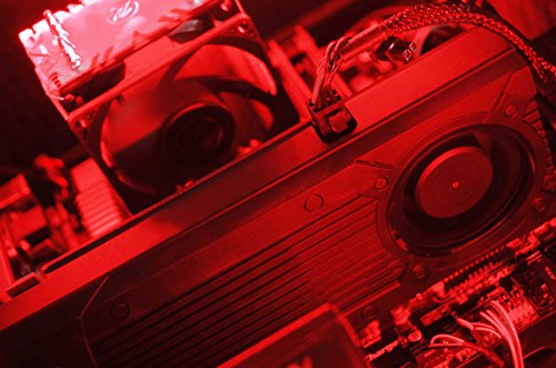 VIBOX Pegasus Komplett-PC Paket 50 Gaming PC – 4,2GHz Intel i7 Quad Core CPU, GTX 1080, leistungsfähig, Desktop Gamer Computer mit Spielgutschein, 22″ HD Monitor, Gamer Tastatur & Mouse, Windows 10, Rot Innenbeleuchtung, lebenslange Garantie* (3,6GHz (4,2GHz Turbo) Superschneller Intel i7 7700 Kabylake Quad 4-Core Prozessor CPU, Nvidia GeForce GTX 1080 8GB Grafikkarte, 16GB Team 2133MHz DDR4 RAM, 3TB Festplatte, Raijintek CPU Kühler, 600W 85+ Netzteil, Vibox rotes Gehäuse, B250 Mainboard) - 6