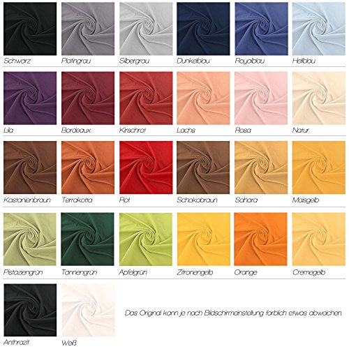 Jersey Spannbettlaken 140 x 200 – 160 x 220 cm für Boxspringbetten, Wasserbetten und herkömmliche Matratzen | Spannbetttuch 100% Mako-Baumwolle Qualität | Relax CelinaTex 0001924 | weiß - 4