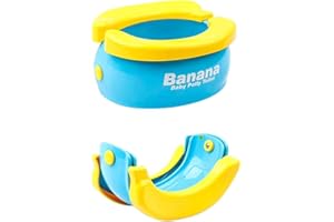 EKECEL Kitabetty Vasino per Ragazze, WC per Bambini Vasino Orinatoio Cartoon Banana Toilette Pieghevole Orinatoio Vasino Pieghevole Portatile per Bambini Colore Come Mostrato nella Figura - Casuale