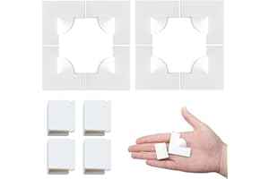 YIMEIZHIGUANG Magnetic Window Screen Corners & Mesh Clips Kit - Reinforced Corners & Heavy Duty Windproof Clips | DIY Fly Screen Repair Accessories | Secure Mosquito Net Fixing, Easy Install (Beige)