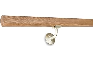 Treppen- und Geländerstudio Graber Barre de Danse en frêne Ø 42 + 2 Fixations en maillechort