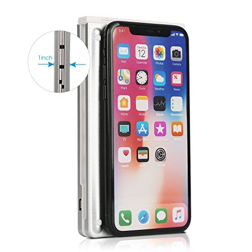 IKOS Tastiera Bluetooth Mini Portatile Pieghevole Tastiera Senza Fili Piccola Ultra Sottile Universale Ripiegabile Tastiera QWERTY Layout per iPhone iPad Air Pro iOS, Android, Windows Smartphone Tablet PC Microsoft