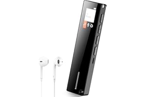 WAKERUG 64GB Digital Voice Recorder, USB Dictaphone Voice Recorder with Recording and Playback, Audio Recorder with Rechargeable, MP3 Player and Stereo HD for Students, Lecture Meetings