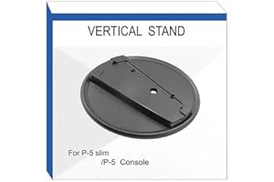 kinoco Support Vertical pour PS5 Slim et Console PS5, Base de Support en Métal Noir, Compatible avec PlayStation 5 Digital et Disc