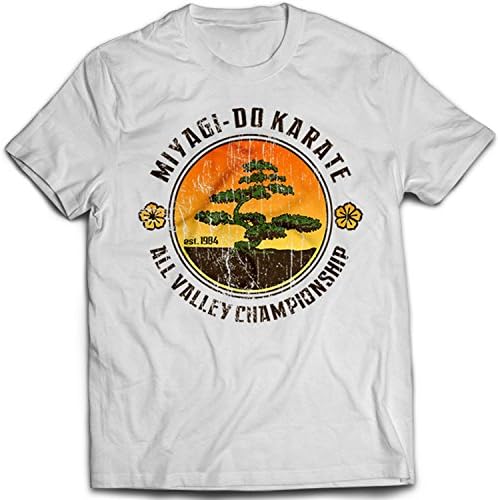 9017w BONZAi TREE T-SHiRT inspired by KARATE KiD MiYAGi DO kung-fu (Large)