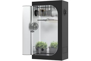 THE HOOKAH The Grow Deluxe D600 Growzelt 90x50x160 cm - Indoor Anbauzelt mit herausnehmbarer Wanne, hochreflektierendes Mylar licht- und wasserdicht