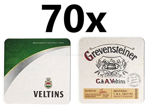 Preisvergleich Produktbild Veltins Bierdeckel Untersetzer Unterlage Pappdeckel Bierfilz - 70er Packung
