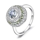 amethyst peridot diamond ring Sterling Silber aus 92,5% reinem Silber, gemischt mit Legierungen, um Härte und Haltbarkeit zu erhöhen. Rhodiumbeschichtung sorgt für einen lang anhaltenden Glanz. Beschriftet als 