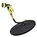 Produktbild Xiyalri 50 Feet Heavy Duty Erweiterbar Stärkste Garten Wasserschlauch aus Massivem Messing Anschlussstücke und 9 Muster Spray Düse (50 FT, Schwarz)