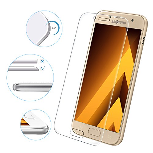 Samsung Galaxy A5 (2017) Schutzfolie, KKtick Displayschutz für Samsung Galaxy A5 (2017) 5.2 Zoll temperiert Transparent Ultra Klar Film folie Displayschutzfolie (1 PCS) - 7