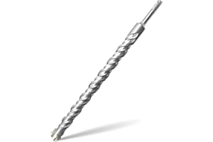 FIMIBUKE Foret SDS Plus 28mm x 350mm,avec 4 taillants en carbure et double vis, pour béton, pierre naturelle