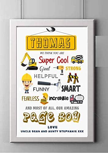 personalised page boy gifts
