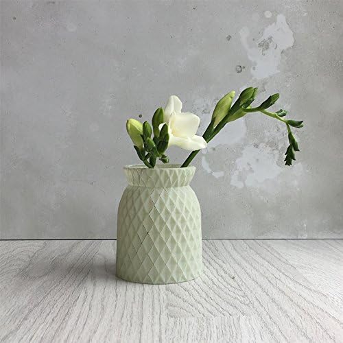 Sea Green Frosted Glass Vase