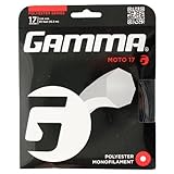 Testsieger 2013 Gamma Tennissaite Moto 12,2 m Set 17 (1,24mm) schwarz, GZMO13