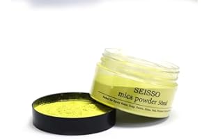 ‎SEISSO DEWEL 50g Mica powder Farbe Metallic,Epoxidharz Farbe Seifenfarbe Set Pigment Mica Pulver Slime Powder für DIY Klebepigmente Badebombenfarben Seifenherstellung Make-up und helle Nailart-Kerzen etc
