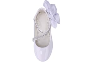 rismart Bambine e Ragazze Mary Jane Scuola Uniforme Scarpe Cinturino Vestito Formale Flat