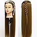 Neverland Beauty 30" Super Long Smooth 100% Synthetic Brown Hair Hairdressing Equipment Styling Head Doll Mannequin Training Head Tools Braiding Cutting Student Practice Model with Clamp UK Stock