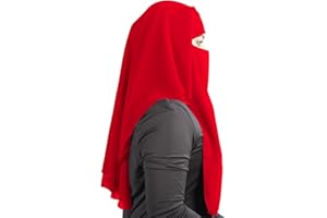 MyBatua 3 Schichten saudi niqab Im atmungsaktiven Georgette, Großhandelspreis, 1 stk Gesichtsschleier NQ-003