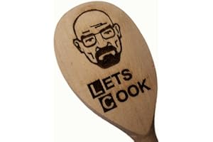 FASTGAME New Walt Engraved Wooden Spoon Novelty Breaking Bad Fan Walter Heisenberg Walt Lets Cook Kitchen Cooking Baking Xmas Gift