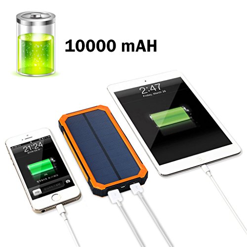 Suaoki - 10000mAh Bater a Externa Cargador Solar PowerBank con Linterna LED Port til cargador con panel solar para Smartphone y tablet reviews Suaoki - 10000mAh Bater a Externa Cargador Solar PowerBank con Linterna LED Port til cargador con panel solar para Smartphone y tablet