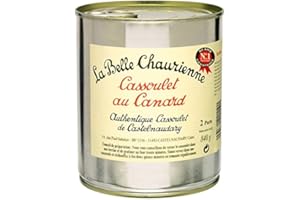 La Belle Chaurienne - Cassoulet au canard, conserverie du Languedoc, Castelnaudary - La boîte de 840g - (pour la quantité plus que 1 nous vous remboursons le port supplémentaire)