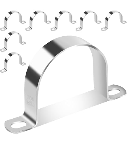 10x Edelstahl-Rohrschellen (8 Mm) – U-Bügel Für Sichere Rohrbefestigung An Wand & Decke