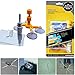 Produktbild ABREOME Windschutzscheibe Reparaturset für Chips und Risse, Bullaugen, Spinnennetz, sternförmig, Halbmond-Halbmonde,Auto Windschutzscheibe Reparatursatz (Gelb)