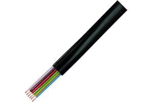 LogiLink Modular Flat Cable 6-wire, colour black, 100m