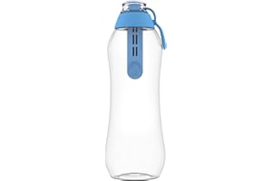 DAFI Soft Filter Bottle, 1 Carbon Filter | Blue Color 0.7L | Ideal for School, Work, Gym, Travel, Environmentally Friendly, Eliminates Chlorine Taste and Smell, Ergonomic, Durable, Leakproof Stopper |