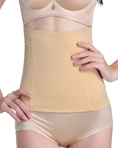 PengGeng Womens Light Seamless Waist Belt Trainer Corset Sport Body Shaper Nude XS/S