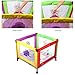 Bable Baby Playpen Play Yard with Cotton Play Mat and Carrying Bag (90x90x64cm)