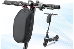 Finbike Scooter Bag for Electric Scooter Adult, Large Capacity Durable EVA Waterproof Hanging Bike Bag Front Storage Bag Electric Scooter Accessories Compatible, 3L Black