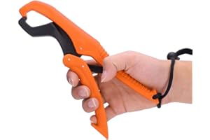 ZERONE ABS Plástico Flotante Grip de Pescado Aleación de Zinc Pescado Agarre de Labios con Tira de muñeca para atrapar Peces Sin herido Auxiliar