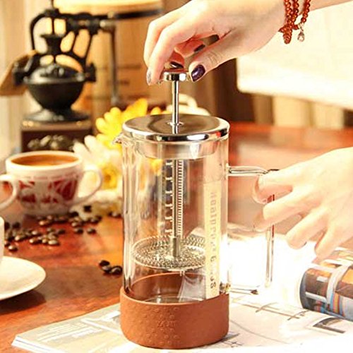 spécification Métaux précieux Style européen Presse française pot transparence café pot-A