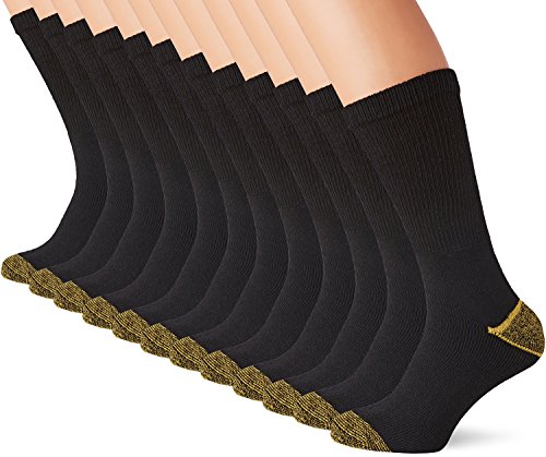 FM London Heavy Duty Work, Calcetines para Hombre, Negro (Black), EU 39-45, UK 6-11 (paquete de 12)