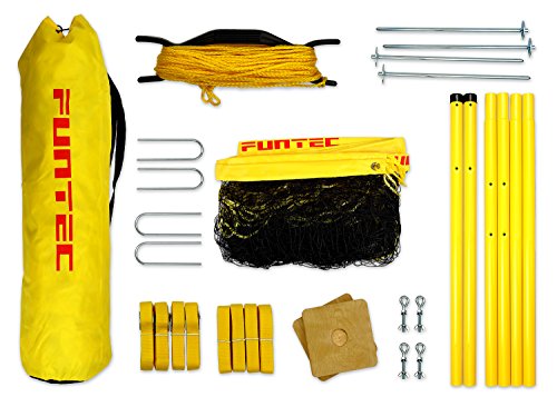 Preisvergleich Produktbild Funtec Fun Beach Set - komplette Beachvolleyball-Netzanlage