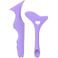 All In One Eyeliner Stencil,2 Pcs Silicone Eyeliner Tool Kit Winged Tip Eyeliner Aid Reusable Eyeliner Guide Tool Eyeshadow Applicators Eyeliner Guide Tool Multifunction Eye Makeup Tool
