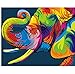 Produktbild DDBBhome Digitale Malerei Bunte Tier DIY Malen Nach Zahlen Bild An der Wand Handgemaltes Ölgemälde Auf Leinwand Einzigartiges Geschenk 40X50 cm, E