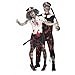 Produktbild Herren & Damen Paar Kostüm Toter Zombie Police WPC Polizist Polizistin Gesetz Vollstreckung Notfall Servives Halloween Kostüme Party Outfits - Damen EU 44-46 / Herren Large