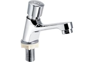 GARSENT Robinets de Lavabo de Salle de Bain, Robinet de Lavabo de Lavabo à Retardement et à Fermeture Automatique.