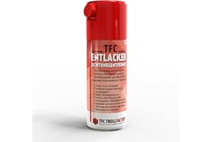 TFC TROLL FACTORY TFC Abbeizer Spray I 400 ml - Entlacker & Dichtungsentferner I Kraftvolle Entfernung von Lack, Klebstoff, Öl und Bitumen I geeignet für Metall, Holz, Keramik und Glas, PE & PP