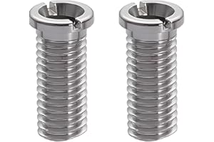 LuLiyLdJ 2 Piezas Fregadero Cesta Tornillos Inoxidable Tornillos Fregadero Cesta Fijación para Filtro Desagüe Tapones en Rosca Cocina (40mm Plata)