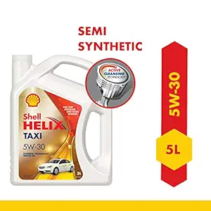 Shell Helix Taxi 5W-30 API SN Plus Synthetic Technology Engine Oil for Petrol, Diesel & CNG Cars (5 L)