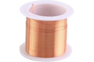 MIOYOOW Fil Cuivre 15 M, 0,4Mm Bobine D'inductance Cuivre Fil D'aimant Émaillé pour les Inducteurs de Transformateurs